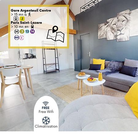 Magnifique Appartement- Proche Paris-Climatisation Аржантьой Екстериор снимка